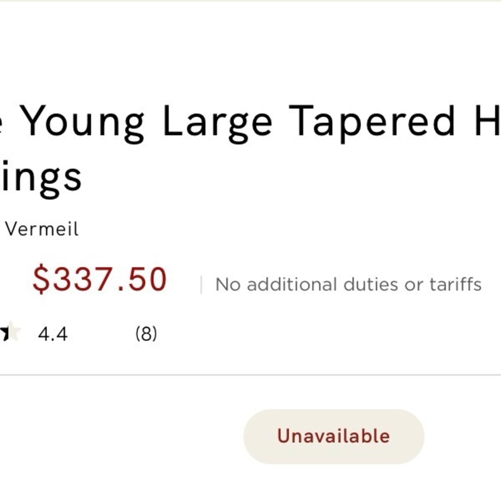 Monica Vinader Kate Young Collab earring. Sold out. 18K gold vermeil - Picture 9 of 9